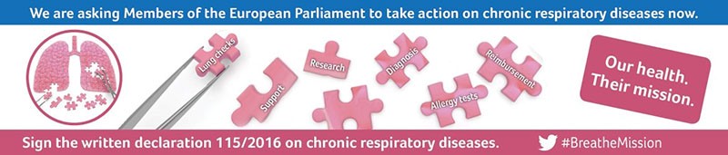 European Parliament 115/2016 Written Declaration on Chronic Respiratory Diseases icon